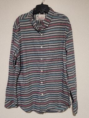 Chubbies Mens Long Sleeve Button Front Striped Shirt Mens Xtra Large